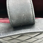 CHANEL シャネル ビジネスアフィニティ マトラッセ キャビアスキン 2WAY ハンドバッグ ショルダー ゴールド金具 ブラック ★美品★