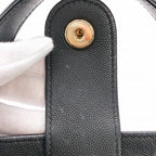 CHANEL シャネル ビジネスアフィニティ マトラッセ キャビアスキン 2WAY ハンドバッグ ショルダー ゴールド金具 ブラック ★美品★