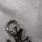 CHROME HEARTS クロムハーツ ダブルCHクロス ペンダントトップ チャーム シルバー SV925 アクセサリー ★良品★