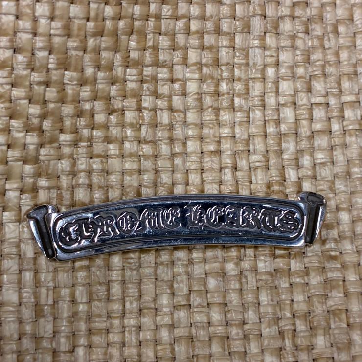CHROME HEARTS クロムハーツ ビーチ ラージ トートバッグ CHクロスプリント シルバープレート ベージュ ブラック ★美品★