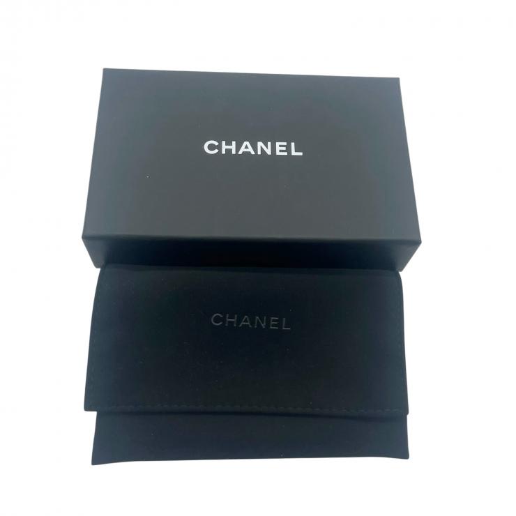 CHANEL シャネル マトラッセ キャビアスキン コインケース 財布 ネイビー ゴールド金具 ★美品★