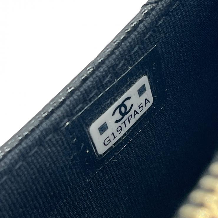 CHANEL シャネル マトラッセ キャビアスキン コインケース カードケース AP3179 L字ファスナー ブラック ゴールド金具 ★美品★
