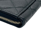 CHANEL シャネル マトラッセ キャビアスキン コインケース カードケース AP3179 L字ファスナー ブラック ゴールド金具 ★美品★