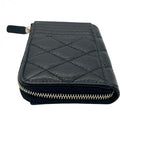 CHANEL シャネル マトラッセ キャビアスキン コインケース カードケース AP3179 L字ファスナー ブラック ゴールド金具 ★美品★