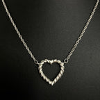 Tiffany&Co. ティファニー ツイスト ハート ネックレス アクセサリー シルバー SV925 ★美品★