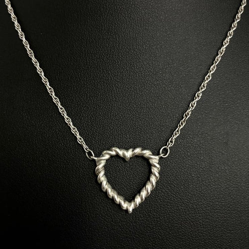 Tiffany&Co. ティファニー ツイスト ハート ネックレス アクセサリー シルバー SV925 ★美品★