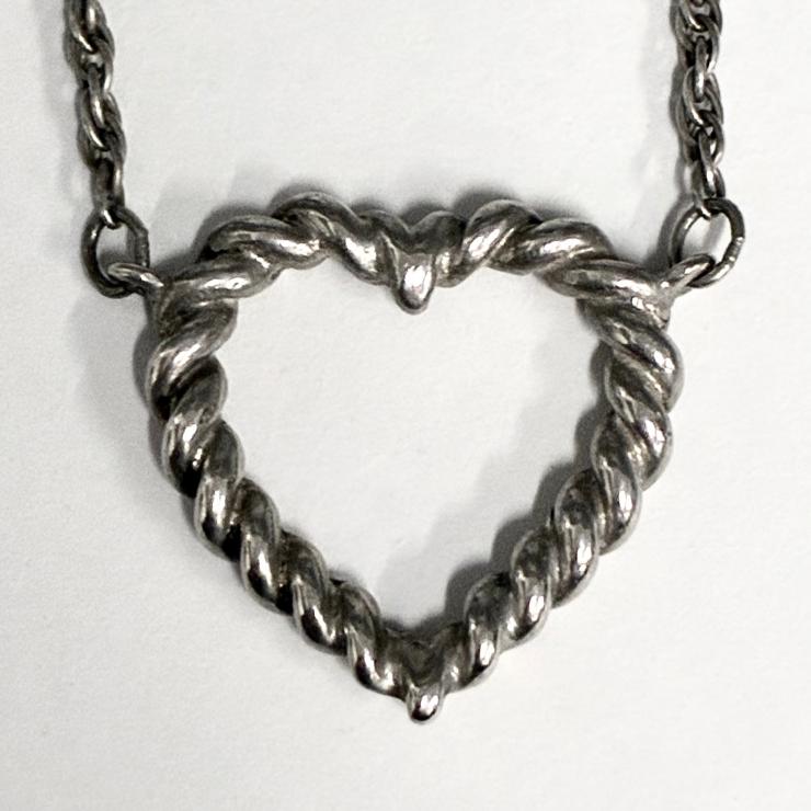 Tiffany&Co. ティファニー ツイスト ハート ネックレス アクセサリー シルバー SV925 ★美品★