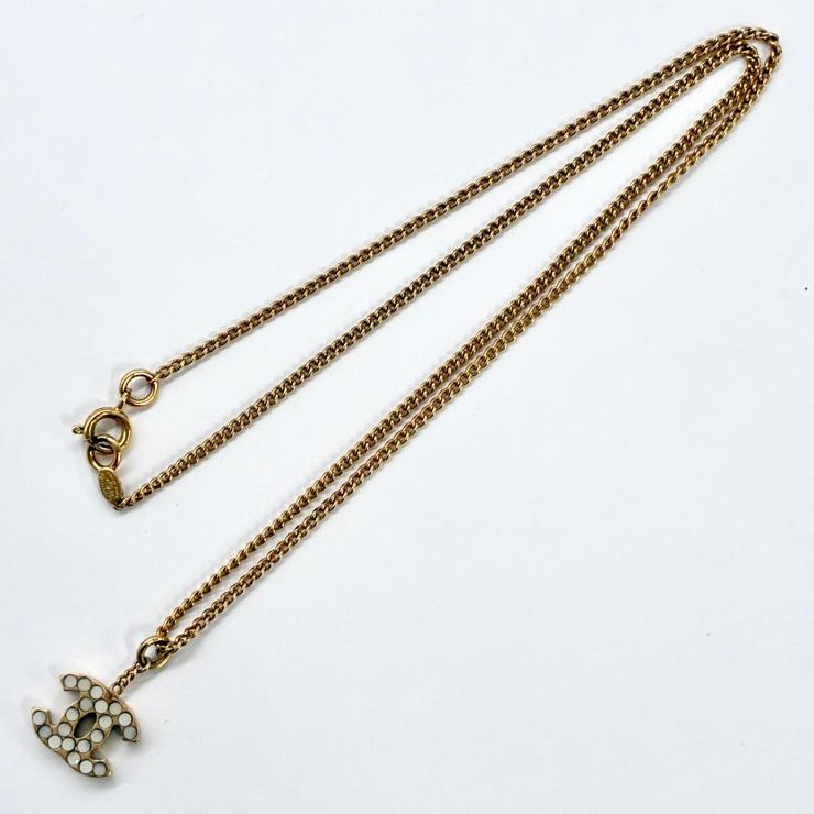 CHANEL シャネル ココマーク ネックレス 03A刻印 2003年 秋冬コレクション ゴールドカラー アクセサリー ★美品★