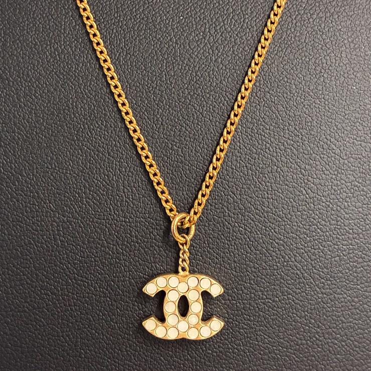 CHANEL シャネル ココマーク ネックレス 03A刻印 2003年 秋冬コレクション ゴールドカラー アクセサリー ★美品★