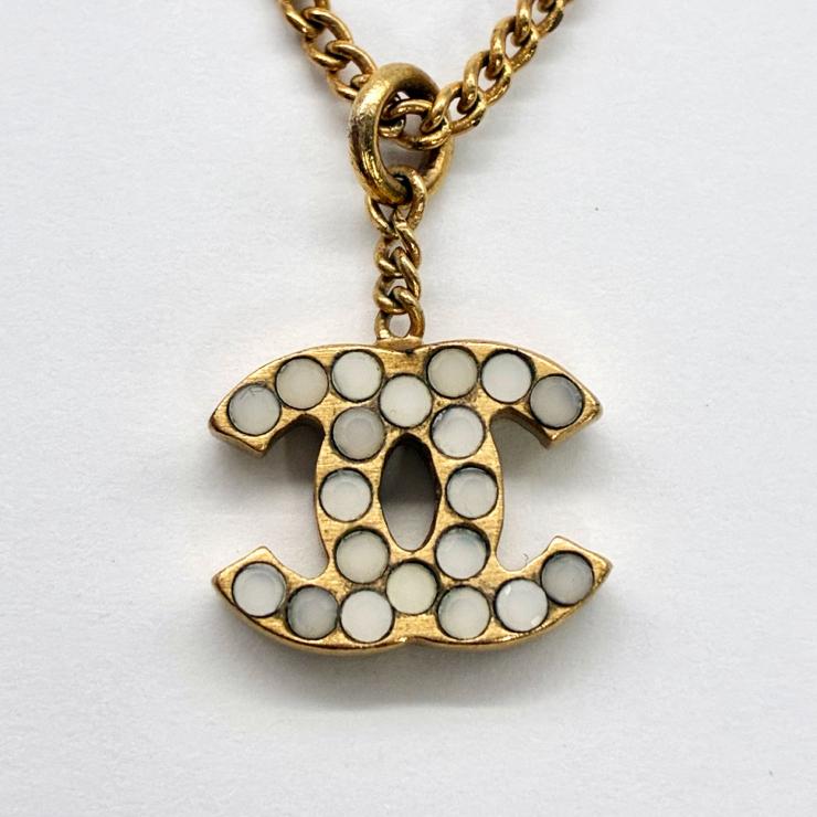 CHANEL シャネル ココマーク ネックレス 03A刻印 2003年 秋冬コレクション ゴールドカラー アクセサリー ★美品★