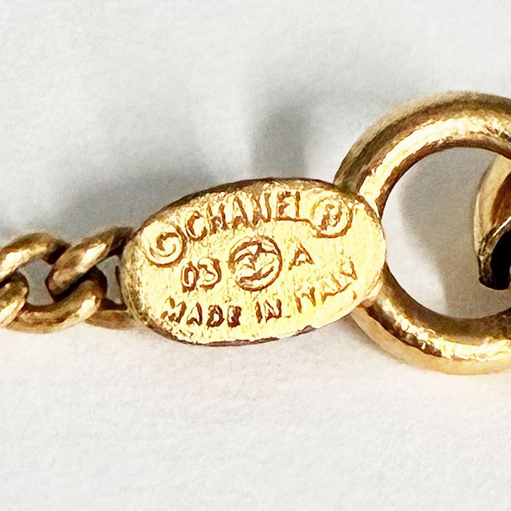CHANEL シャネル ココマーク ネックレス 03A刻印 2003年 秋冬コレクション ゴールドカラー アクセサリー ★美品★