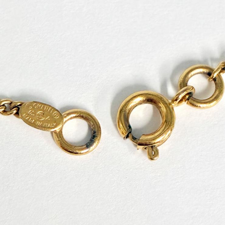 CHANEL シャネル ココマーク ネックレス 03A刻印 2003年 秋冬コレクション ゴールドカラー アクセサリー ★美品★