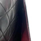 CHANEL シャネル マトラッセ25 ラムスキン レザー Wフラップ Wチェーン ショルダーバッグ バッグ ゴールド金具 1番台 ヴィンテージ A01112 ★ギャラ付★