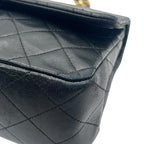 CHANEL シャネル マトラッセ25 ラムスキン レザー Wフラップ Wチェーン ショルダーバッグ バッグ ゴールド金具 1番台 ヴィンテージ A01112 ★ギャラ付★