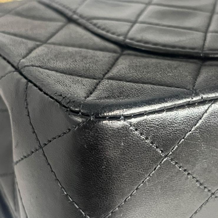 CHANEL シャネル マトラッセ23 Wフラップ Wチェーンショルダーバッグ ラムスキン ゴールド金具 2番台 ヴィンテージ ★ギャラ付★