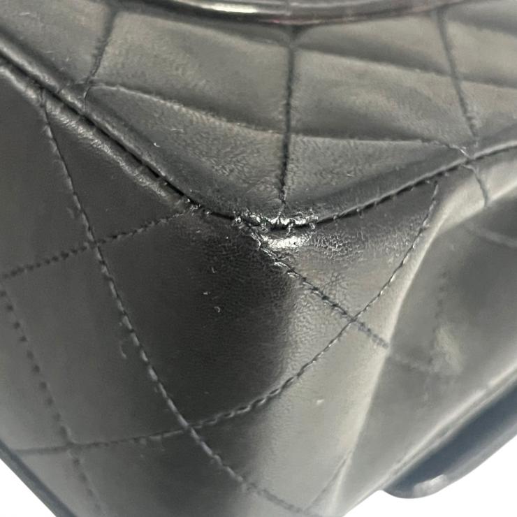 CHANEL シャネル マトラッセ23 Wフラップ Wチェーンショルダーバッグ ラムスキン ゴールド金具 2番台 ヴィンテージ ★ギャラ付★