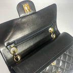 CHANEL シャネル マトラッセ23 Wフラップ Wチェーンショルダーバッグ ラムスキン ゴールド金具 2番台 ヴィンテージ ★ギャラ付★