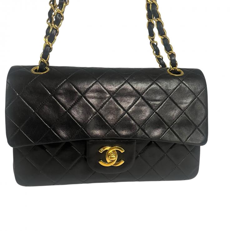 CHANEL シャネル マトラッセ23 Wフラップ Wチェーンショルダーバッグ ラムスキン ゴールド金具 2番台 ヴィンテージ ★ギャラ付★