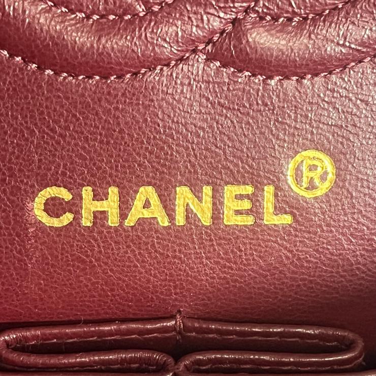 CHANEL シャネル マトラッセ23 Wフラップ Wチェーンショルダーバッグ ラムスキン ゴールド金具 2番台 ヴィンテージ ★ギャラ付★