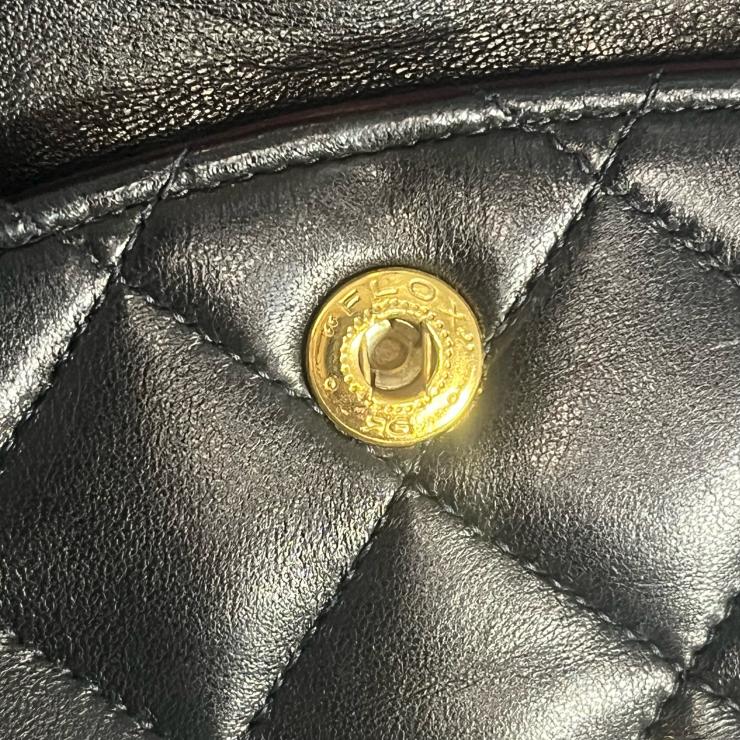 CHANEL シャネル マトラッセ23 Wフラップ Wチェーンショルダーバッグ ラムスキン ゴールド金具 2番台 ヴィンテージ ★ギャラ付★