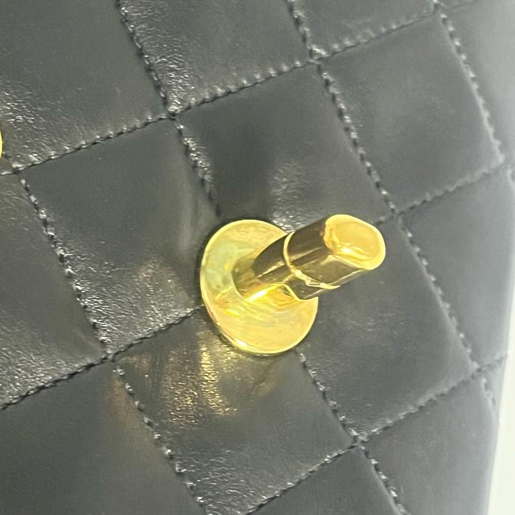CHANEL シャネル マトラッセ23 Wフラップ Wチェーンショルダーバッグ ラムスキン ゴールド金具 2番台 ヴィンテージ ★ギャラ付★