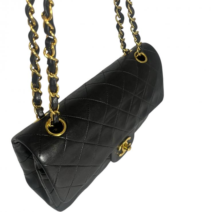 CHANEL シャネル マトラッセ23 Wフラップ Wチェーンショルダーバッグ ラムスキン ゴールド金具 2番台 ヴィンテージ ★ギャラ付★