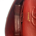 CHANEL シャネル マトラッセ25 ラムスキン レザー Wフラップ Wチェーン ショルダーバッグ バッグ ゴールド金具 1番台 ヴィンテージ A01112 ★ギャラ付★