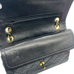 CHANEL シャネル マトラッセ25 ラムスキン レザー Wフラップ Wチェーン ショルダーバッグ バッグ ゴールド金具 1番台 ヴィンテージ A01112 ★ギャラ付★