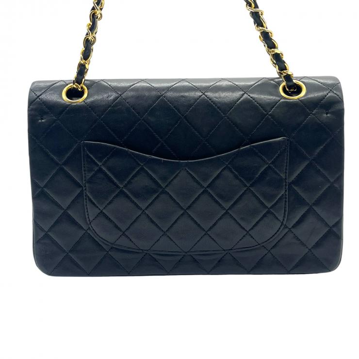 CHANEL シャネル マトラッセ25 ラムスキン レザー Wフラップ Wチェーン ショルダーバッグ バッグ ゴールド金具 1番台 ヴィンテージ A01112 ★ギャラ付★
