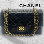CHANEL シャネル マトラッセ25 ラムスキン レザー Wフラップ Wチェーン ショルダーバッグ バッグ ゴールド金具 A01112 ★3番台 ヴィンテージ★★希少品★