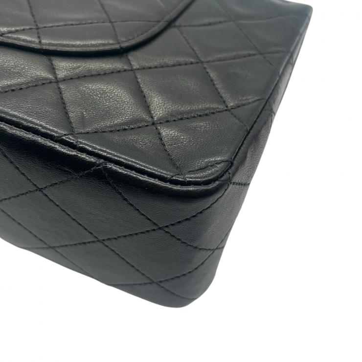 CHANEL シャネル マトラッセ25 ラムスキン レザー Wフラップ Wチェーン ショルダーバッグ バッグ ゴールド金具 A01112 ★3番台 ヴィンテージ★★希少品★