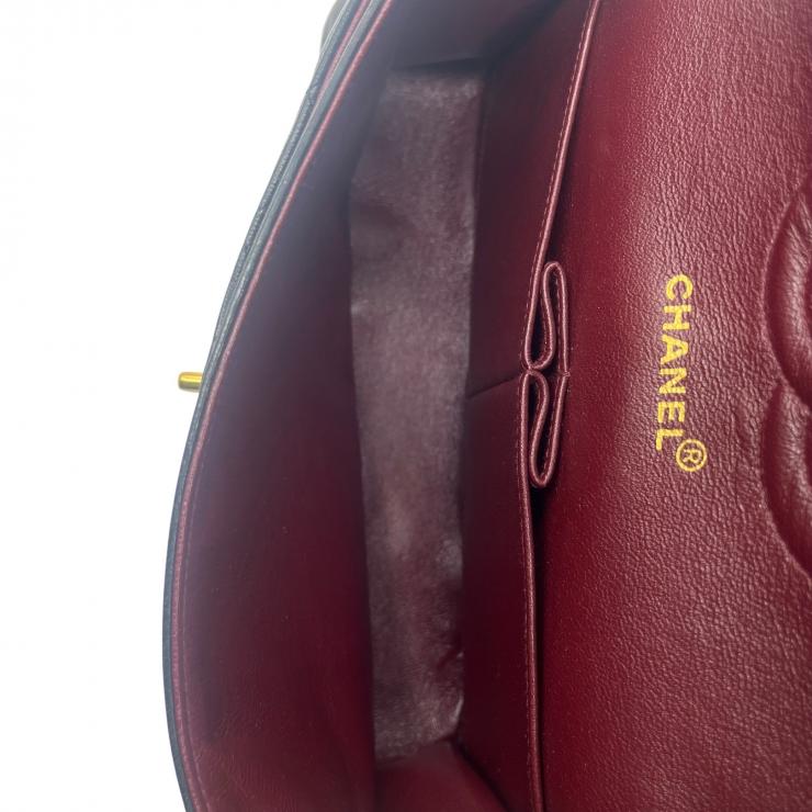 CHANEL シャネル マトラッセ25 ラムスキン レザー Wフラップ Wチェーン ショルダーバッグ バッグ ゴールド金具 A01112 ★3番台 ヴィンテージ★★希少品★