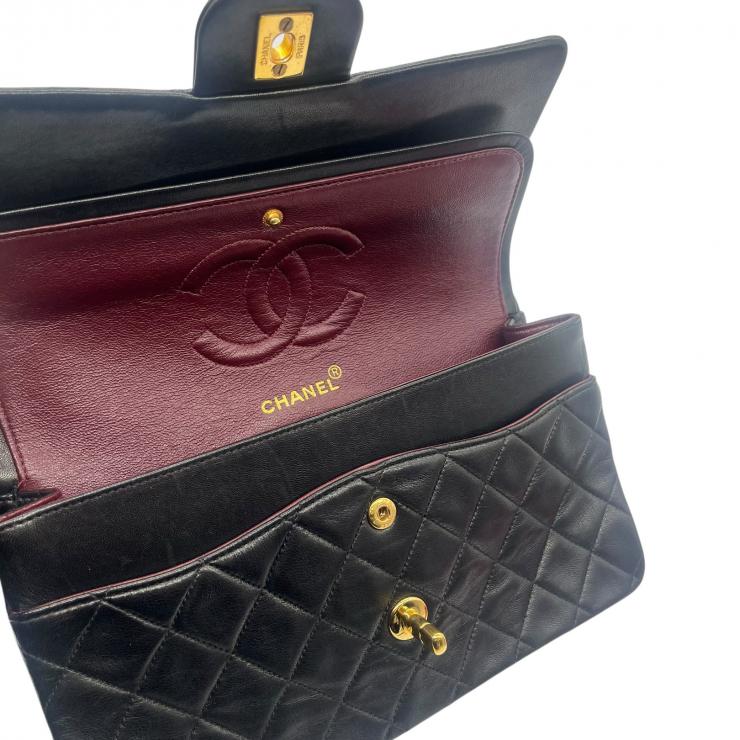 CHANEL シャネル マトラッセ25 ラムスキン レザー Wフラップ Wチェーン ショルダーバッグ バッグ ゴールド金具 A01112 ★3番台 ヴィンテージ★★希少品★