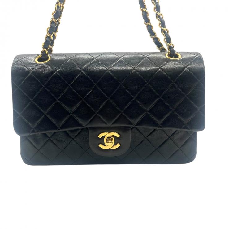 CHANEL シャネル マトラッセ25 ラムスキン レザー Wフラップ Wチェーン ショルダーバッグ バッグ ゴールド金具 A01112 ★3番台 ヴィンテージ★★希少品★
