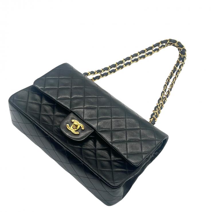 CHANEL シャネル マトラッセ25 ラムスキン レザー Wフラップ Wチェーン ショルダーバッグ バッグ ゴールド金具 A01112 ★3番台 ヴィンテージ★★希少品★