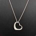 Tiffany&Co. ティファニー オープンハート 22mm ネックレス アクセサリー シルバー SV925 ★美品★