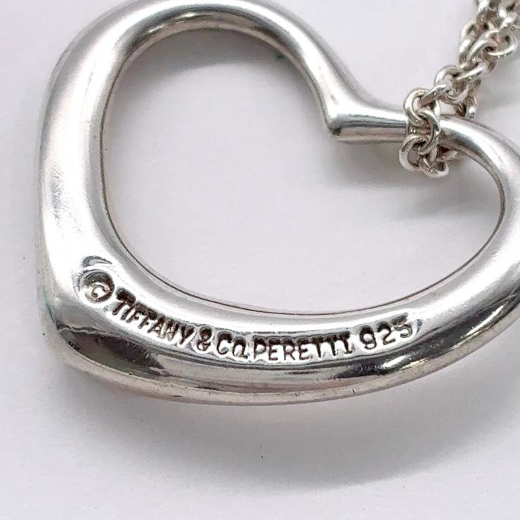 Tiffany&Co. ティファニー オープンハート 22mm ネックレス アクセサリー シルバー SV925 ★美品★
