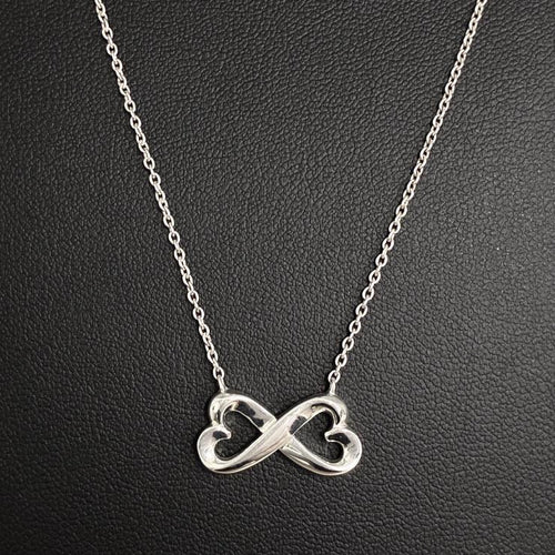 Tiffany&Co. ティファニー ダブルラビング ハート ネックレス アクセサリー シルバー SV925 ★美品★Tiffany&Co. ティファニー ダブルラビング ハート ネックレス アクセサリー シルバー SV925 ★美品★