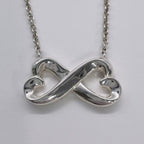 Tiffany&Co. ティファニー ダブルラビング ハート ネックレス アクセサリー シルバー SV925 ★美品★Tiffany&Co. ティファニー ダブルラビング ハート ネックレス アクセサリー シルバー SV925 ★美品★