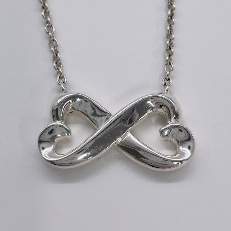 Tiffany&Co. ティファニー ダブルラビング ハート ネックレス アクセサリー シルバー SV925 ★美品★Tiffany&Co. ティファニー ダブルラビング ハート ネックレス アクセサリー シルバー SV925 ★美品★