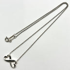Tiffany&Co. ティファニー ダブルラビング ハート ネックレス アクセサリー シルバー SV925 ★美品★Tiffany&Co. ティファニー ダブルラビング ハート ネックレス アクセサリー シルバー SV925 ★美品★