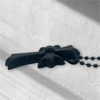 CHROME HEARTS クロムハーツ ラバー グリッター スモールCHクロス RUBBER SML CH CROSS シリコン ネックレス アクセサリー ブラック ラメ ★保証書★