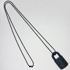 CHROME HEARTS クロムハーツ ラバー パドロック フレアニー シリコン ネックレス ブラック アクセサリー ★袋付★ ★人気高騰中★