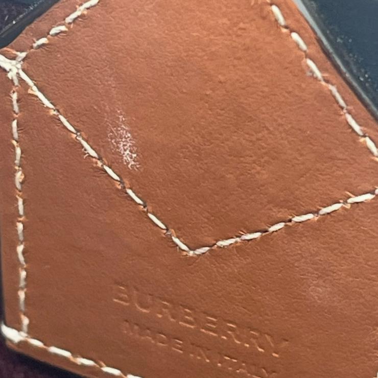Burberry バーバリー ノバチェック ロンドン ミニ キャンバスxレザー 2WAY ハンドバッグ トートバッグ ブラウン ★美品★