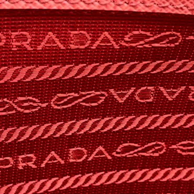 PRADA プラダ サフィアーノ レザー 2WAYハンドバッグ ショルダーバッグ ピンク ゴールド金具 ★美品★