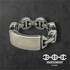 HOORSENBUHS ホーセンブース DAME TRI-LINK ダム トライリンク モノグラム シルバー 925 リング 指輪 アクセサリー 6号 ★美品★★袋付★