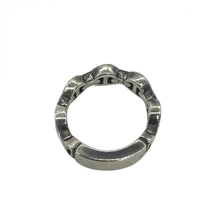 HOORSENBUHS ホーセンブース DAME TRI-LINK ダム トライリンク モノグラム シルバー 925 リング 指輪 アクセサリー 6号 ★美品★★袋付★