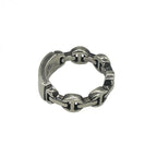 HOORSENBUHS ホーセンブース DAME TRI-LINK ダム トライリンク モノグラム シルバー 925 リング 指輪 アクセサリー 6号 ★美品★★袋付★