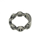 HOORSENBUHS ホーセンブース DAME TRI-LINK ダム トライリンク モノグラム シルバー 925 リング 指輪 アクセサリー 6号 ★美品★★袋付★
