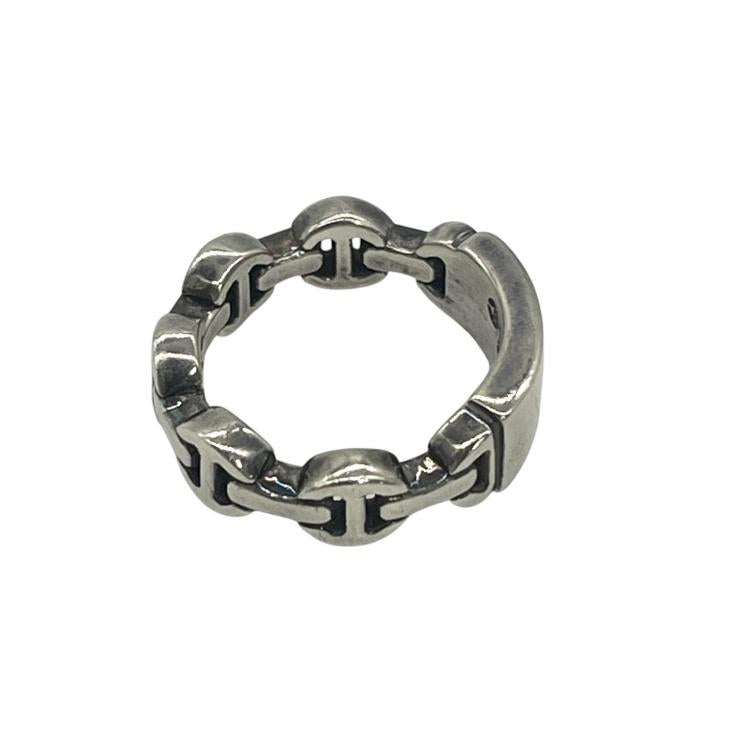 HOORSENBUHS ホーセンブース DAME TRI-LINK ダム トライリンク モノグラム シルバー 925 リング 指輪 アクセサリー 6号 ★美品★★袋付★